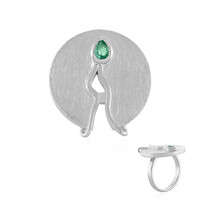 Ethiopian Emerald Silver Ring