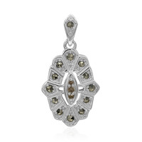 SI1 Argyle Rose De France Diamond Silver Pendant (Annette classic)