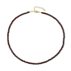 Bicolour Hematite Silver Necklace