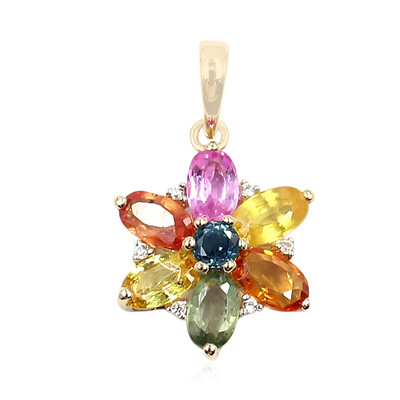 9K Yellow Sapphire Gold Pendant