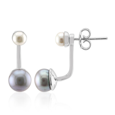 Silver Freshwater Pearl Silver Earrings (TPC)