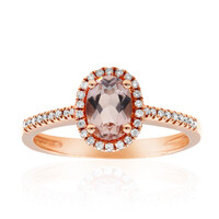 14K AAA Morganite Gold Ring (CIRARI)