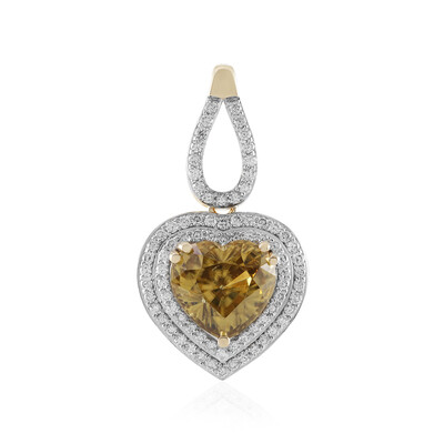 14K Champagne Zircon Gold Pendant (SUHANA)