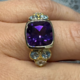 Siberian Amethyst Silver Ring