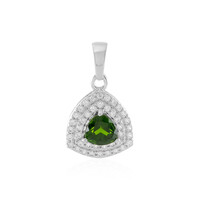 Russian Diopside Silver Pendant