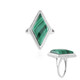 Malachite Silver Ring (MONOSONO COLLECTION)