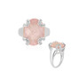 Rose Quartz Silver Ring (de Melo)