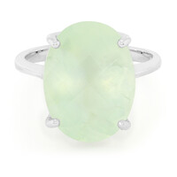 Prehnite Silver Ring