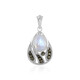 Rainbow Moonstone Silver Pendant