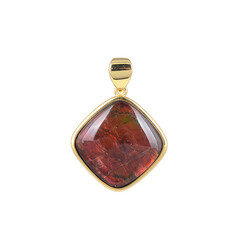 Ammolite Silver Pendant