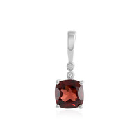 Mozambique Garnet Silver Pendant