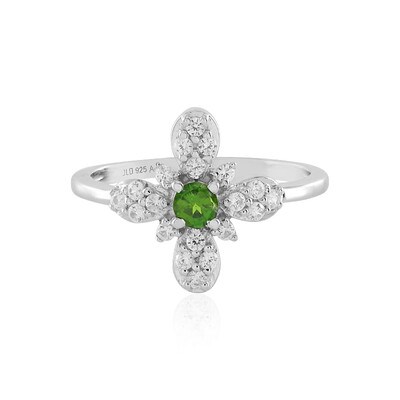 Russian Diopside Silver Ring