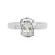 Green Amethyst Silver Ring