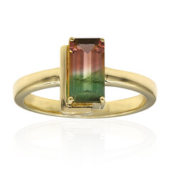 9K Bi Colour Tourmaline Gold Ring