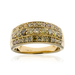 14K SI2 Fancy Diamond Gold Ring (CIRARI)