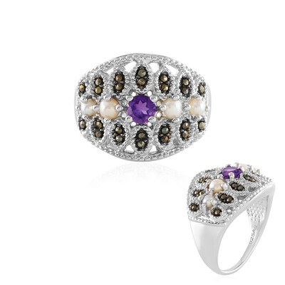 Amethyst Silver Ring