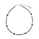 Malachite Silver Necklace (Desert Chic)