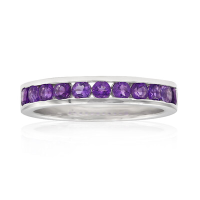 Zambian Amethyst Silver Ring