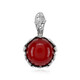 Colombian red Amber Silver Pendant (dagen)