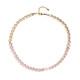 Rose Quartz Silver Necklace (Riya)