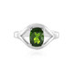 Russian Diopside Silver Ring