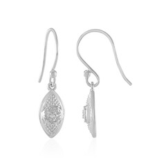 I2 (I) Diamond Silver Earrings