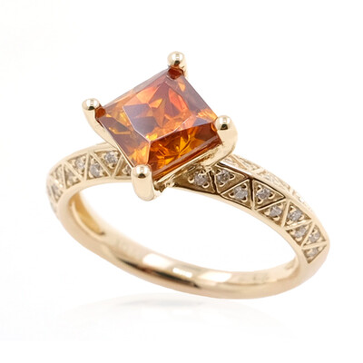 14K Sphalerite Gold Ring (de Melo)