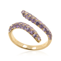 9K Unheated Ceylon Purple Sapphire Gold Ring