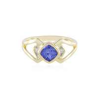 9K AAA Tanzanite Gold Ring (de Melo)