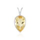 Citrine Silver Pendant