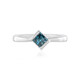 I3 Blue Diamond Silver Ring