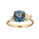 14K London Blue Topaz Gold Ring (Smithsonian)