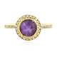 Channapatna Star Ruby Silver Ring