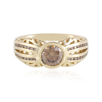 9K I2 Champagne Diamond Gold Ring (Ornaments by de Melo)