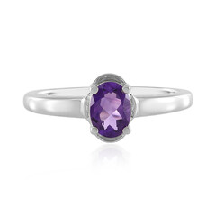 Zambian Amethyst Silver Ring