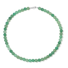 Green Aventurine Silver Necklace