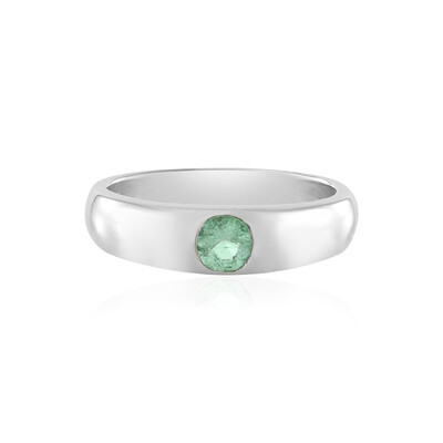 Colombian Emerald Silver Ring