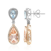 14K AAA Morganite Gold Earrings (CIRARI)