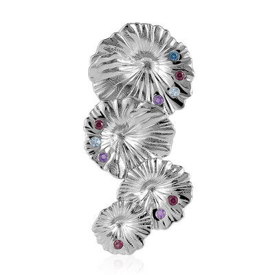 Rhodolite Silver Pendant (MONOSONO COLLECTION)