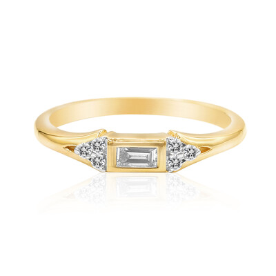 14K SI1 (G) Diamond Gold Ring (Annette)