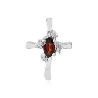 Mozambique Garnet Silver Pendant