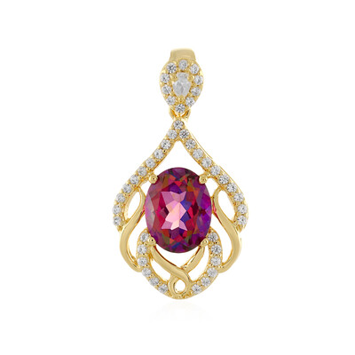 Purple Mystic Topaz Silver Pendant