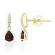 10K AAA Mozambique Ruby Gold Earrings