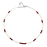 Ruby Silver Necklace