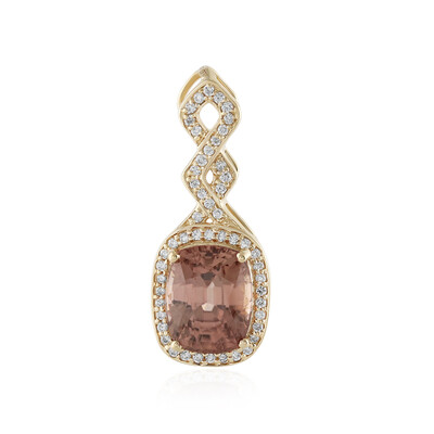 14K Brown Zircon Gold Pendant (AMAYANI)