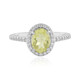 Lemon Quartz Silver Ring