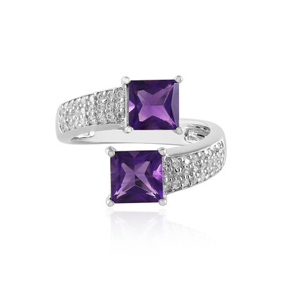 Zambian Amethyst Silver Ring