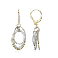 Zircon Silver Earrings (Adela Silber)