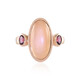 Peach Moonstone Silver Ring (KM by Juwelo)