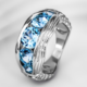 Sky Blue Topaz Silver Ring (SAELOCANA)